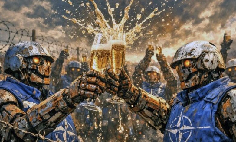 НАТО-празднует-с-шампанским:-русских-теперь-будут-убивать-автоматически